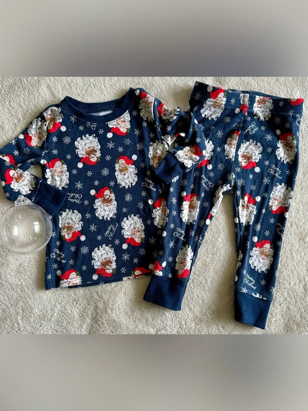 🦋Old Navy Santa Print Pajama Set